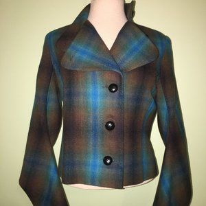 Zambesi wool Compatriot Backseat Jacket Blazer Coat 100% Virgin Wool STUNNING